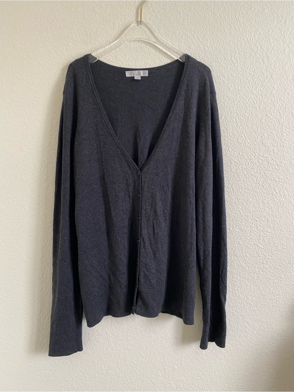 Caslon Silk Cashmere Button Cardigan Sweater